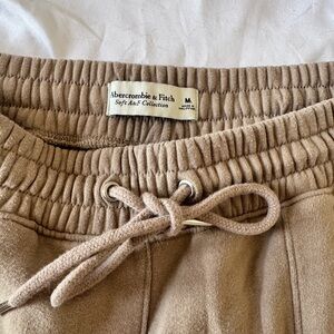 Abercrombie & Fitch Cozy Tan Drawcord Sweatpants